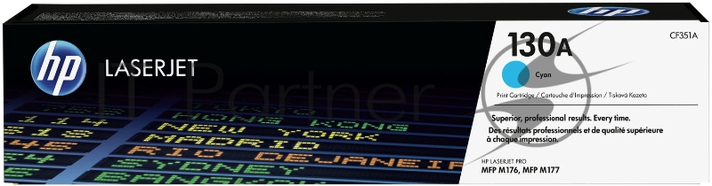 Тонер Картридж HP 130A CF351A голубой для HP M153/M176/M177