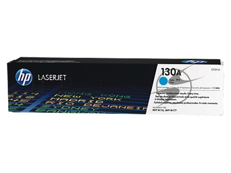 Тонер Картридж HP 130A CF351A голубой для HP M153/M176/M177