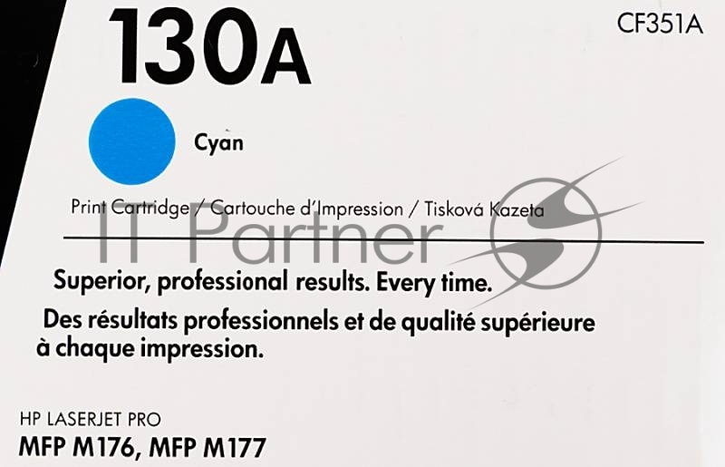 Тонер Картридж HP 130A CF351A голубой для HP M153/M176/M177