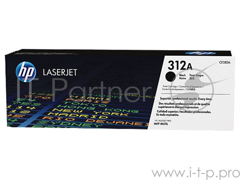 Тонер Картридж HP 312A CF380A черный для HP CLJ Pro M476 (2400стр.)