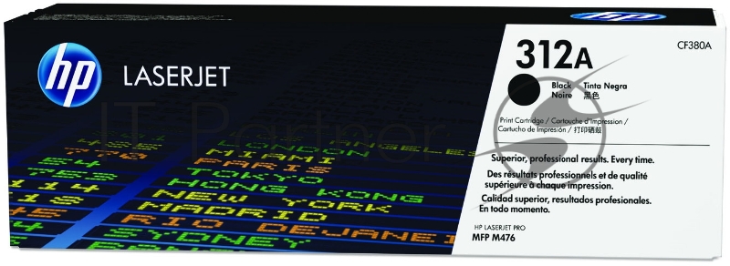 Тонер Картридж HP 312A CF380A черный для HP CLJ Pro M476 (2400стр.)