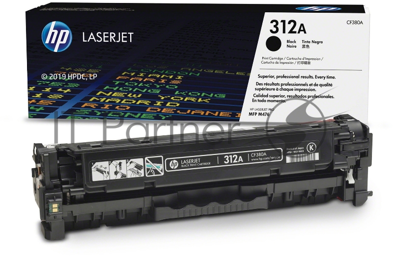 Тонер Картридж HP 312A CF380A черный для HP CLJ Pro M476 (2400стр.)