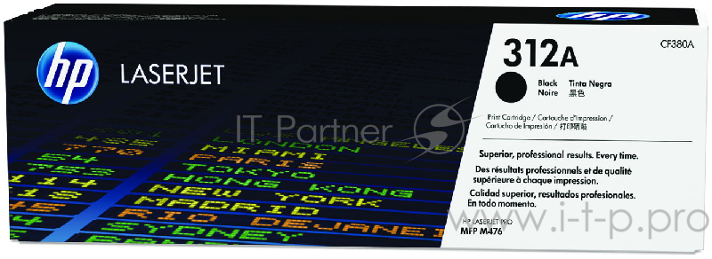 Тонер Картридж HP 312A CF380A черный для HP CLJ Pro M476 (2400стр.)