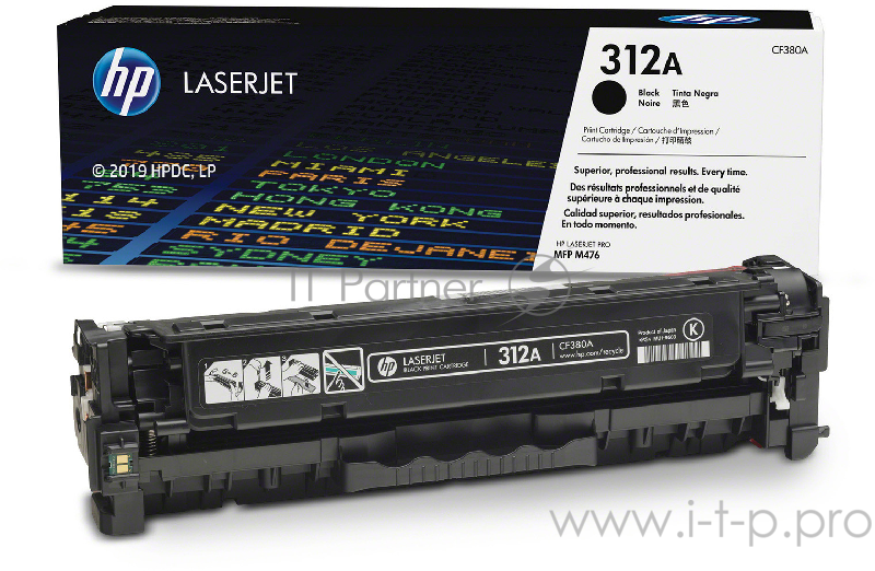 Тонер Картридж HP 312A CF380A черный для HP CLJ Pro M476 (2400стр.)