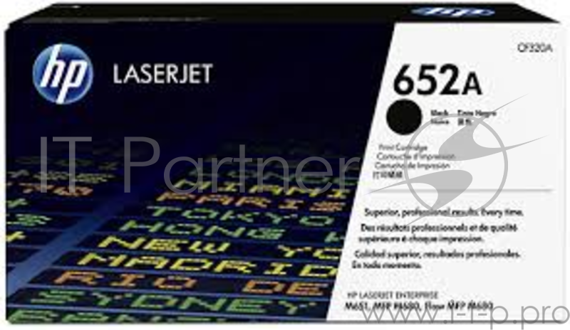 Тонер Картридж HP 652A CF320A черный для HP CLJ M651dn (11000стр.)