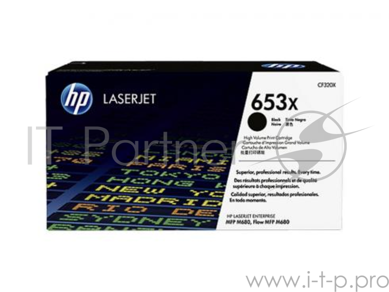 Тонер Картридж HP 653X CF320X черный для HP CLJ Flow M680z/M651dn/M651n/M651xh/M680 (20000стр.)