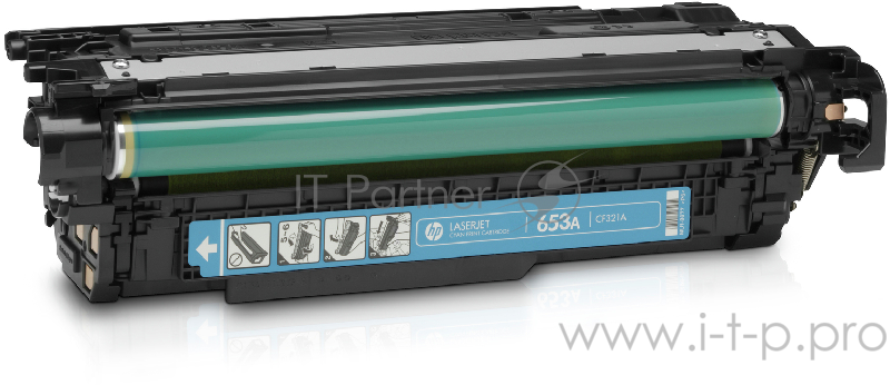Тонер Картридж HP 653A CF321A голубой для HP MFP M680 (16000стр.)