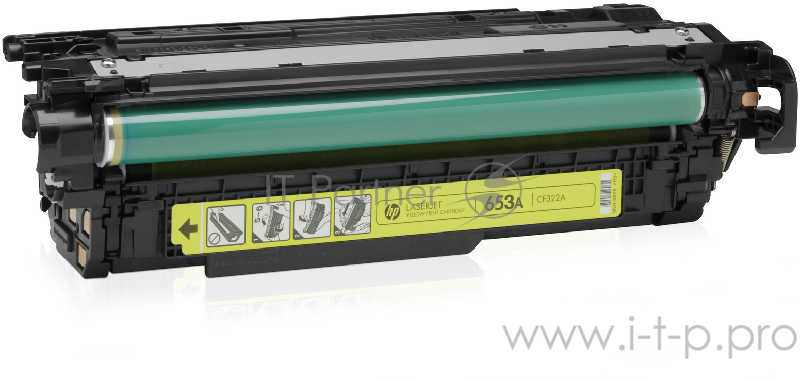 Тонер Картридж HP 653A CF322A желтый для HP MFP M680 (16000стр.)