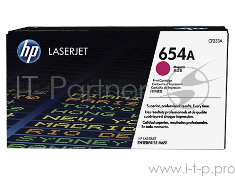 Тонер Картридж HP 654A CF333A пурпурный для HP CLJ Ent M651n/M651dn/M651xh/M680dn/M68 (15000стр.)