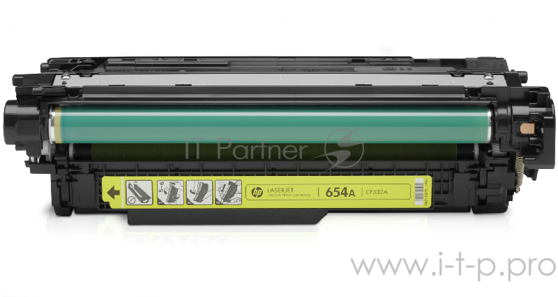 Тонер Картридж HP 654A CF332A желтый для HP CLJ Ent M651n/M651dn/M651xh/M680dn/M68 (15000стр.)