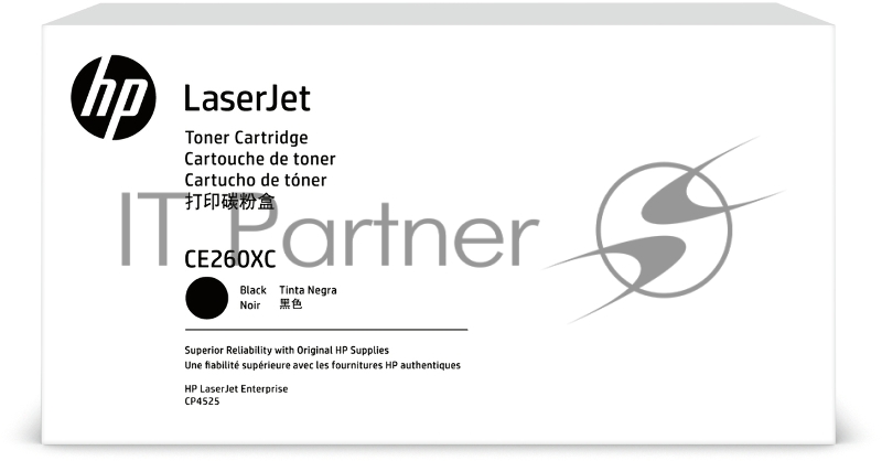 Тонер-картридж HP Color LaserJet CE260X Contract Black Print Cartridge