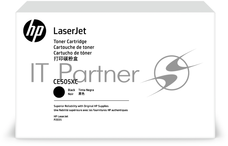 Тонер-картридж HP LaserJet CE505X Contract Black Print Cartridge
