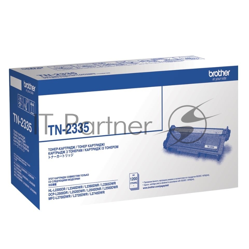 Тонер картридж Brother TN-2335 черный {HLL2300D/2340DW/2360DN/2365DW (1200стр)}