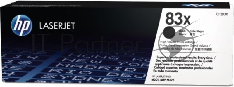 Тонер Картридж HP 83X CF283X черный для HP LJ Pro M201/M225 (2200стр.)