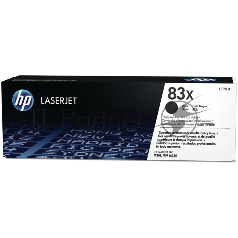 Тонер Картридж HP 83X CF283X черный для HP LJ Pro M201/M225 (2200стр.)