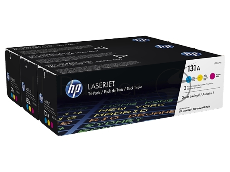 Тонер Картридж HP 131A U0SL1AM многоцветный x3уп. для HP LJ Pro 200/Color M251/M251n/M25 (1800стр.)