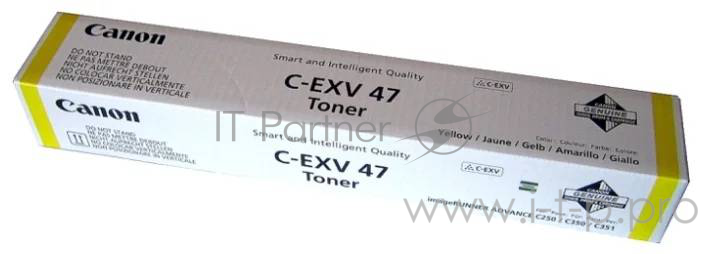 Тонер Canon C-EXV47Y 8519B002 желтый туба для принтера iR-ADV С351iF/C350i/C250i