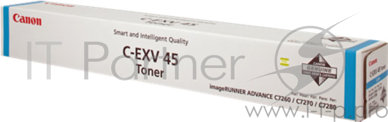 Тонер-картридж Canon C-EXV45 C для iR ADV C7260i/C7270i /C7280i . Голубой.