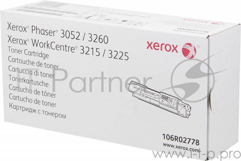Тонер-картридж Xerox 106R02778 черный,black 3000 стр., для Xerox Ph 3052/3260/WC 3215/3225 (Channels)