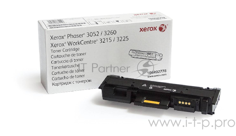 Тонер-картридж Xerox 106R02778 черный,black 3000 стр., для Xerox Ph 3052/3260/WC 3215/3225 (Channels)