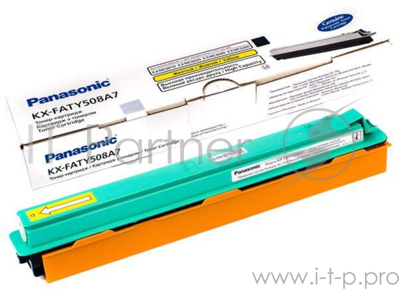 Тонер Картридж Panasonic KX-FATY508A7 желтый для Panasonic KX-MC6020RU