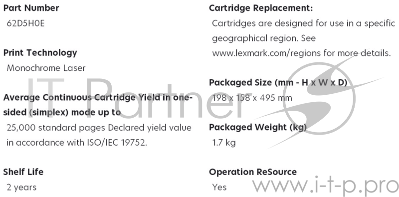 Картридж с тонером сверхвысокой ёмкости для MX710/711/810/811/812, Corporate (25K)