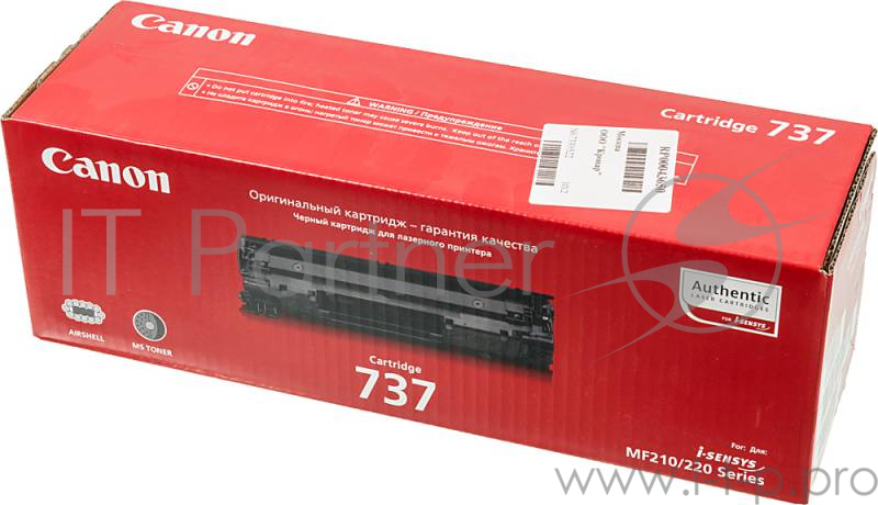 Тонер-картридж Canon 737 (9435B004) Black черный, 2400 стр., для i-Sensys MF211/212/216/217/226/229