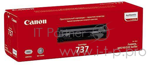 Тонер-картридж Canon 737 (9435B004) Black черный, 2400 стр., для i-Sensys MF211/212/216/217/226/229
