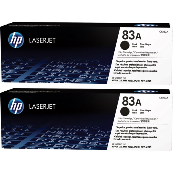 Kартридж Hewlett-Packard HP 83A Black 2-pack LaserJet Toner Cartridge (CF283AD)