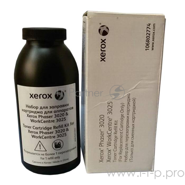 Тонер Xerox 106R02774, черный,black 1500 стр. , для Xerox Phaser 3020/WC 3025 (Channels)
