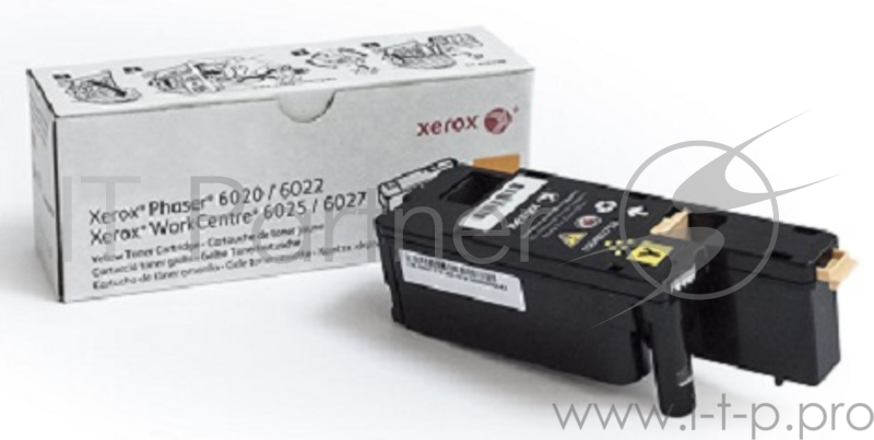 Тонер Картридж XEROX 106R02762 желтый,yellow (1000 стр.) для Phaser 6020/22/WC 6025/27 (Channels)