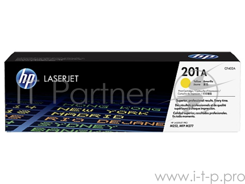Тонер Картридж HP 201A CF402A желтый для HP CLJ Pro M252/M277 (1400стр.)
