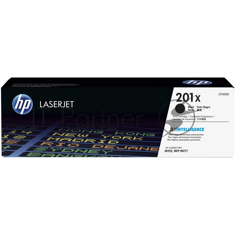 Тонер Картридж HP 201X CF400X черный для HP CLJ Pro M252/M277 (2800стр.)