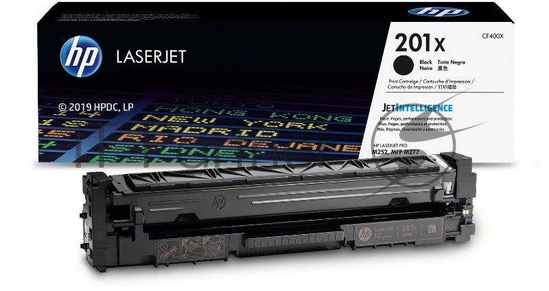 Тонер Картридж HP 201X CF400X черный для HP CLJ Pro M252/M277 (2800стр.)