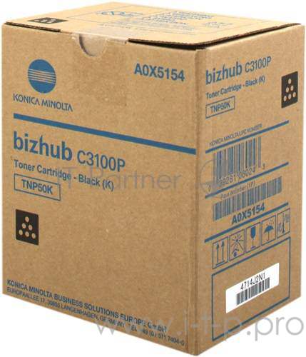 Тонер Konica-Minolta bizhub C3100P черный TNP-50K