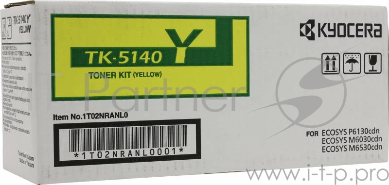 Тонер-картридж Kyocera TK-5140Y (1T02NRANL0), Yellow желтый, 5000 стр., для M6030cdn/M6530cdn/P6130cdn