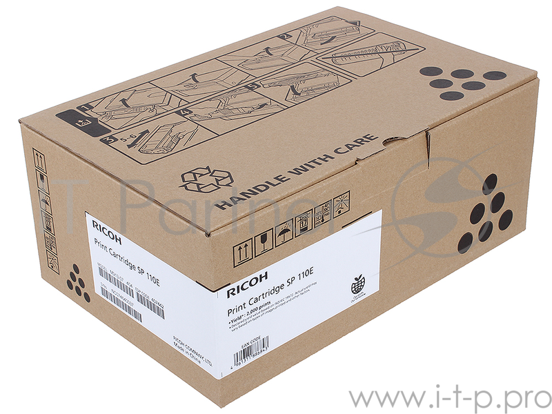 Принт-картридж Ricoh SP110E черный, 2000 отпечатков, для SP 111 / SP 111SU / SP 111SF