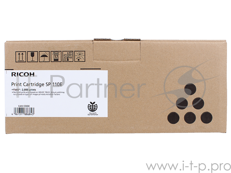 Принт-картридж Ricoh SP110E черный, 2000 отпечатков, для SP 111 / SP 111SU / SP 111SF