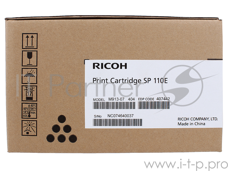 Принт-картридж Ricoh SP110E черный, 2000 отпечатков, для SP 111 / SP 111SU / SP 111SF