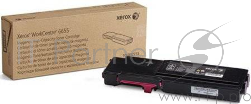 Тонер-картридж Xerox 106R02753 Magenta, пурпурный, 7500 стр., для Xerox WC 6655 (Channels)