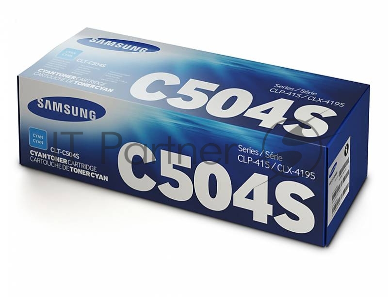 Тонер Картридж Samsung CLT-C504S/SEE голубой для Samsung CLP-415/CLX-4195