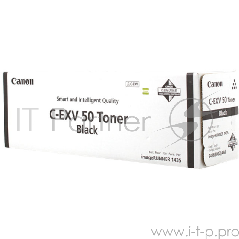 Тонер-картридж Canon C-EXV 50 Toner Black (9436B002), черный, 17600 стр при 6% (689g*1), для IR1435/1435i/1435iF