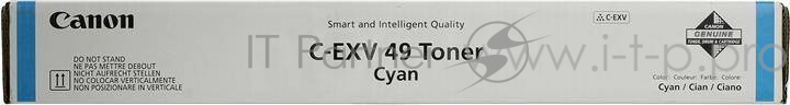 Тонер Canon C-EXV49C 8525B002 голубой туба для копира iR-ADV C33xx