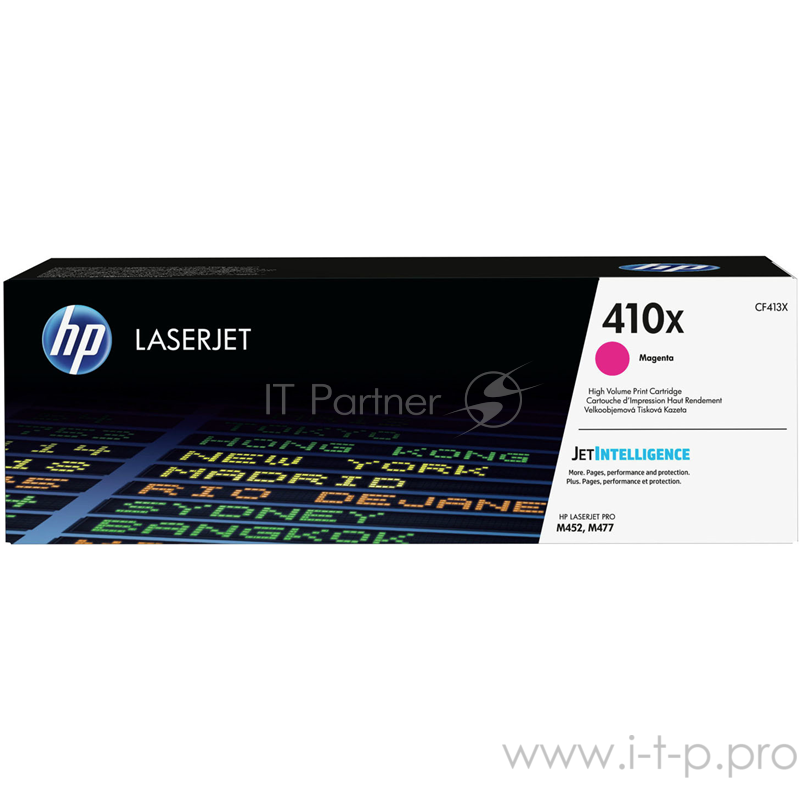 Тонер Картридж HP 410X CF413X пурпурный для HP LJ Pro M452/M477 (5000стр.)