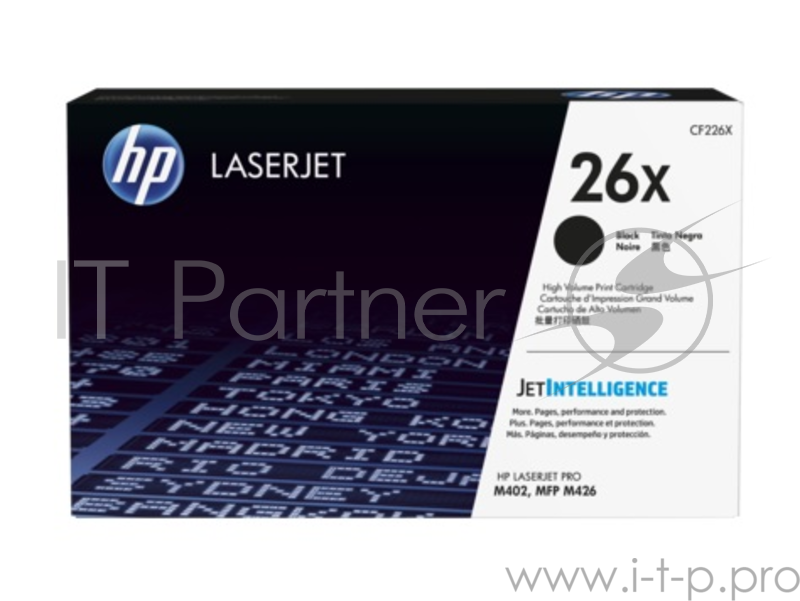 Тонер Картридж HP 26X CF226X черный для HP LJ Pro M402/M426 (9000стр.)