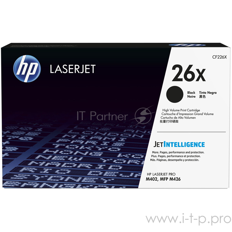 Тонер Картридж HP 26X CF226X черный для HP LJ Pro M402/M426 (9000стр.)