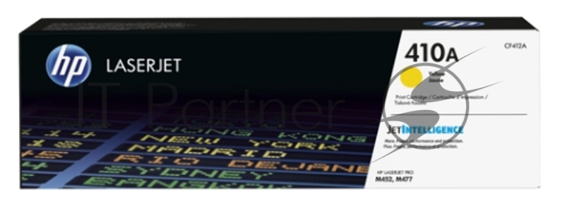 Тонер-картридж HP 410A CF412A желтый для LJ Pro M477fdn/M477fdw/M477fnw/M452dn 2300 стр.