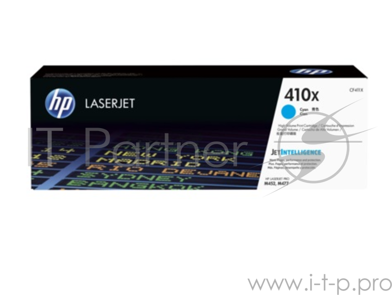 Тонер Картридж HP 410X CF411X голубой для HP LJ Pro M452/M477 (5000стр.)