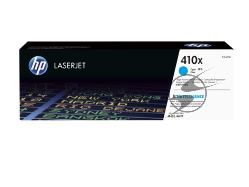 Тонер Картридж HP 410X CF411X голубой для HP LJ Pro M452/M477 (5000стр.)