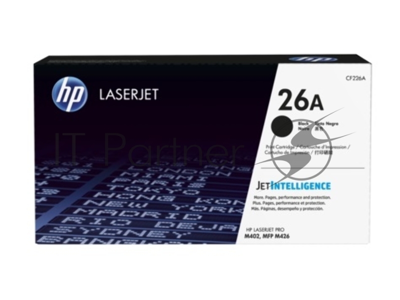Тонер Картридж HP 26A CF226A черный для HP LJ Pro M402/M426 (3100стр.)